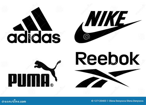 Adidas, Nike, Puma and Reebok Logos Editorial Stock Photo - Image of ...