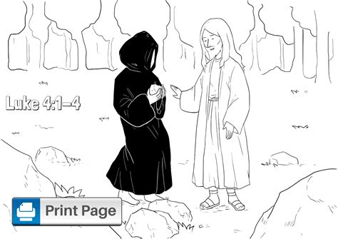 Jesus Tempted in the Desert Coloring Pages for Kids – ConnectUS