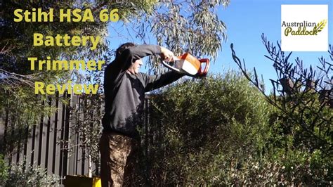 Stihl HSA 66 Battery Trimmer Review - YouTube