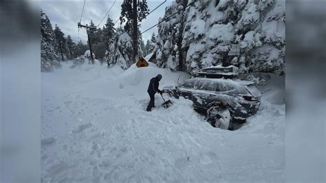 Finally Home | San Diegans stuck in Lake Arrowhead snow storm describe journey to get out | cbs8.com