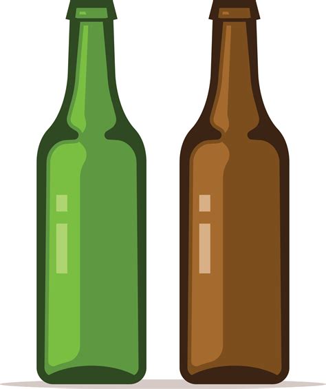 Vector Image Of Two Empty Beer Bottles 22691302 Vector Art at Vecteezy