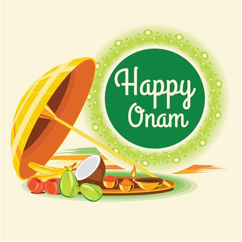 Happy Onam greeting card 215139 Vector Art at Vecteezy