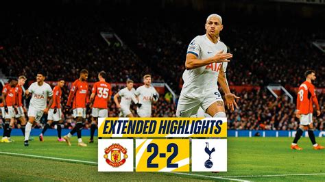 MAN UTD 2-2 TOTTENHAM HOTSPUR // PREMIER LEAGUE EXTENDED HIGHLIGHTS ...