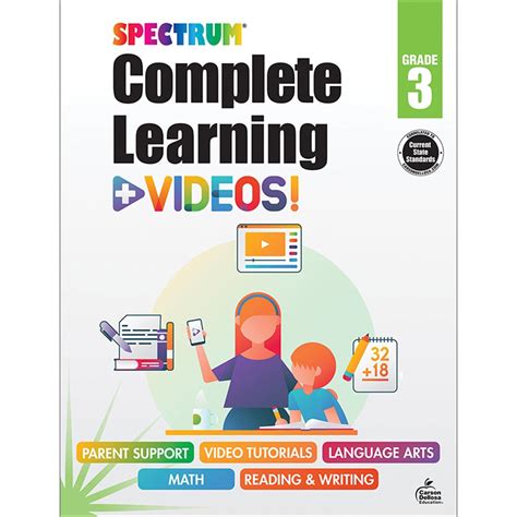 Spectrum Complete Learning + Videos Workbook, Grade 3 - CD-705428