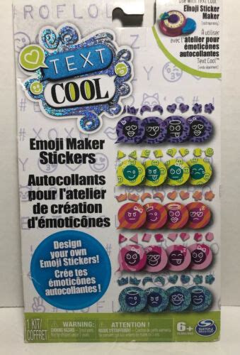 Design Your Own. Text Cool Emoji Maker Stickers Kit NEW - Scrapbooking Stickers