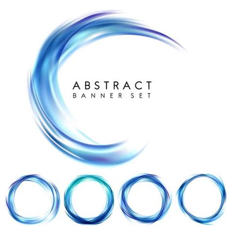 Abstract banner set in blue - Download Free Vectors, Clipart Graphics ...