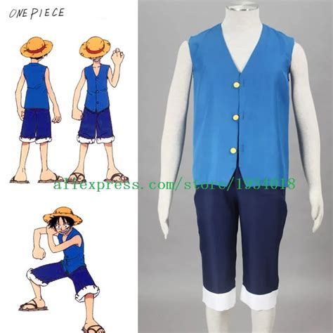 One Piece Cosplay Costume Monkey D Luffy Costume Cosplay Second Generation Costume Outfit ...