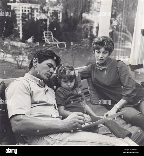 CHARLES BRONSON with wife Harriet and daughter Suzanne 1961. © Larry ...