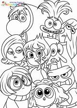 Inside Out 2 Coloring Pages Free Printable sketch template