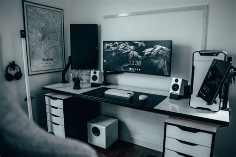 One of those Black and White setups : r/battlestations