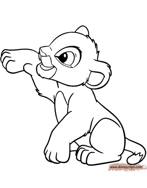 Baby Simba Coloring Pages | The Lion King Printable Coloring Pages 2 ...