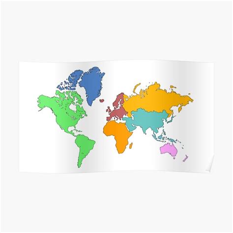 "Earth map" Poster for Sale by Nattachai | Redbubble