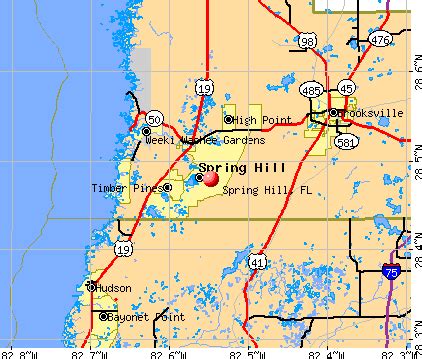 Map Of Spring Hill Florida - Maping Resources