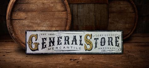 General Store Wood Sign - Antique Style Decor– Sign Treasure