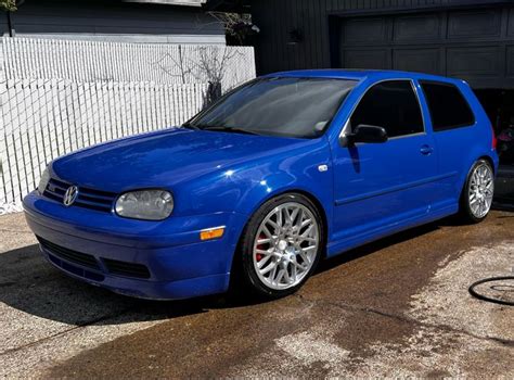 MK4 20th Anniversary GTI Blue Sittin on Rotiform