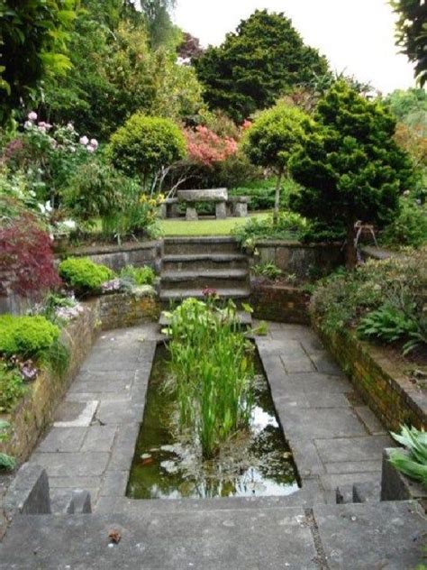 47 Stunning Sunken Garden Ideas | Sloped garden, Water features in the ...