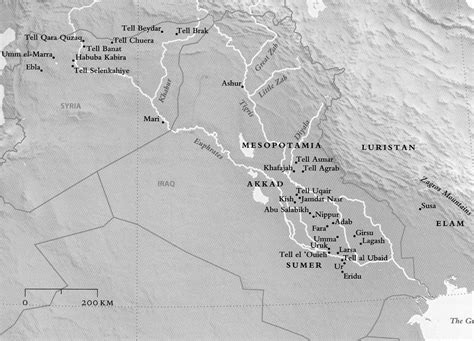 Map of the Uruk area. | Ancient near east, Ancient babylon, Mesopotamia