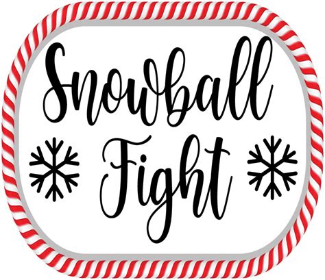 Indoor Snowball Fight Printable