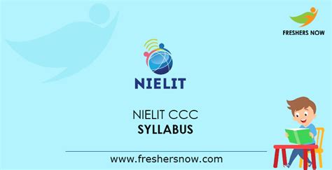 NIELIT CCC Syllabus 2024 PDF | Course On Computer Syllabus