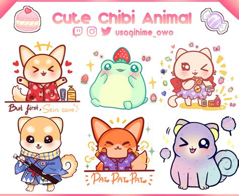 Chibi Kawaii Animal Drawings - DRAWING IDEAS