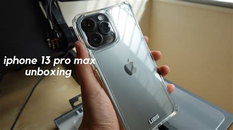 iphone 13 pro max (graphite) + UAG plyo case ice clear | quick unboxing 📦 - YouTube