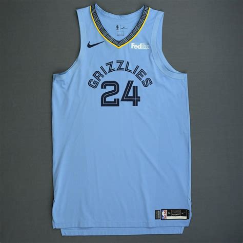 Dillon Brooks - Memphis Grizzlies - 2018-19 Season - Game-Worn Blue ...