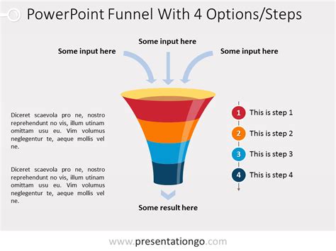 Powerpoint Funnel Chart With 4 Steps Presentationgo | Images and Photos finder