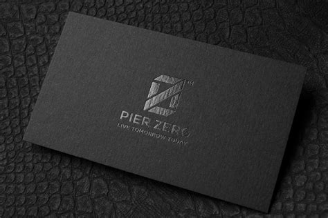 Minimalistic Black Business Card Design