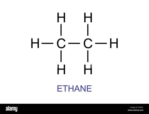 Ethane molecular Banque d'images vectorielles - Alamy