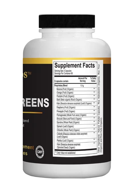 Super Greens 180 Capsules – Aoratosnature.com