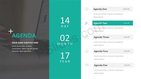 Agenda Page Design PPT Presentation Slide With Four Nodes ...