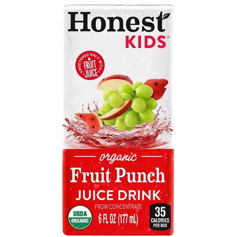 Honest Kids Organic Fruit Juice Drink Boxes, Assorted Flavors (6 oz ...