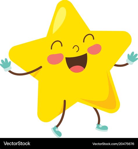 Cartoon star Royalty Free Vector Image - VectorStock