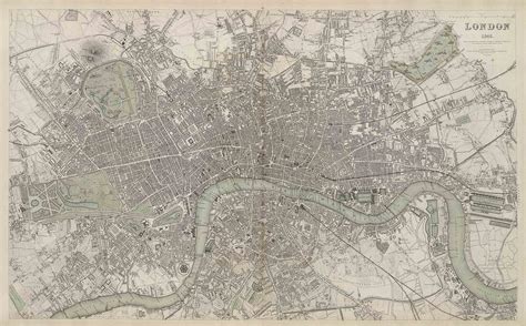 Historical Map of London 1836 – The Old London Map Company