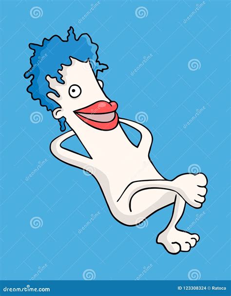 Funny Cartoon Character in Break Moment Stock Vector - Illustration of ...