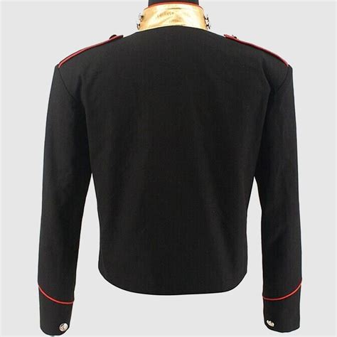 Buy New Michael Jackson Red Trimming Military Black Men Wool Jacket ...