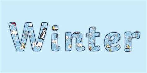 👉 Winter Lettering | Twinkl Display Resources - Twinkl