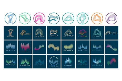 Aurora Logo Design Icon Illustration Graphic by tomiyslank · Creative ...