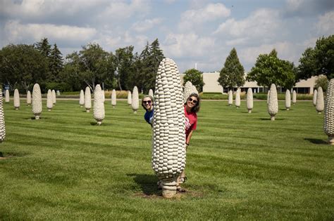 Field of Giant Concrete Corn Cobs in Dublin Ohio | Ohio Traveler