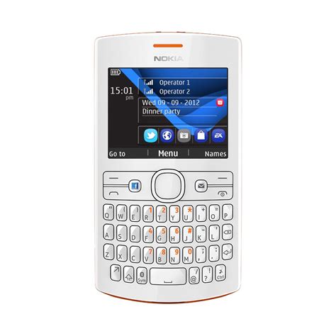 Nokia Asha 205 is a dual SIM QWERTY keypad cell phone. | Mobilfunk