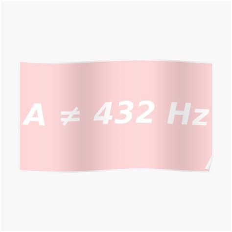 "A ≠ 432Hz Music Theory Design" Poster by UpperStructures | Redbubble