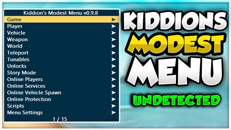 GTA 5 KIDDIONS MOD MENU | EL MEJOR MOD MENU GRATIS | COMO CHETARSE LA CUENTA I - YouTube