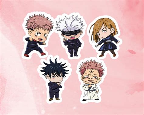 Jujutsu Kaisen Chibi Anime Sticker Pack | Etsy Australia