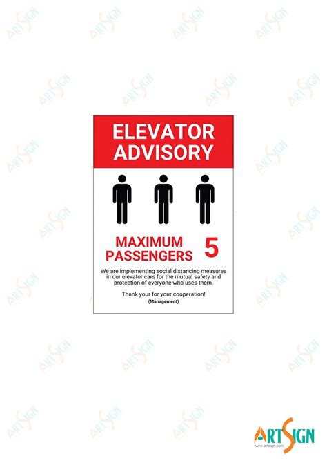 Elevator Maximum Capacity – Artsign