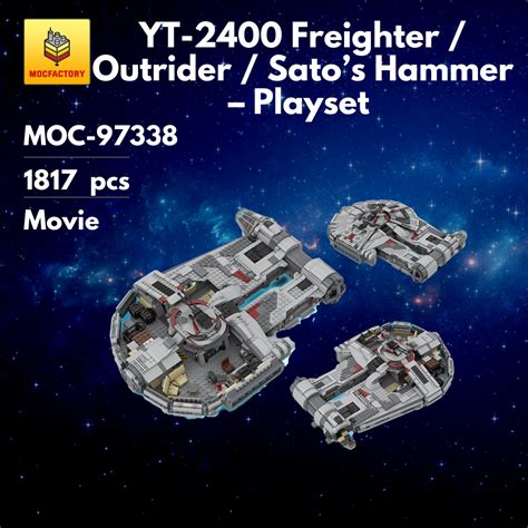 MOC-97338 YT-2400 Freighter / Outrider / Sato’s Hammer – Playset With ...