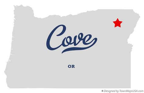 Map of Cove, OR, Oregon