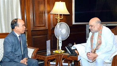 Mizoram chief minister meets Shah, discusses influx of refugees from Myanmar | Latest News India ...