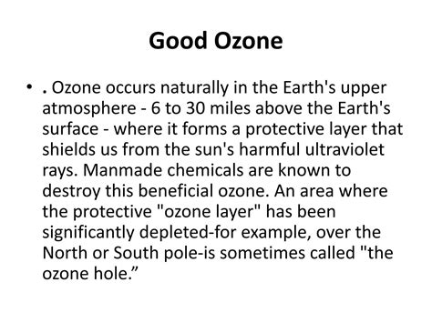 SOLUTION: Ozone layer depletion - Studypool