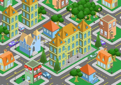 Isometric City by andre-tachibana on DeviantArt