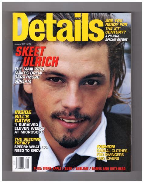 Details Magazine - January,1997. Skeet Ulrich Cover; Bill Gates; Sperm ...